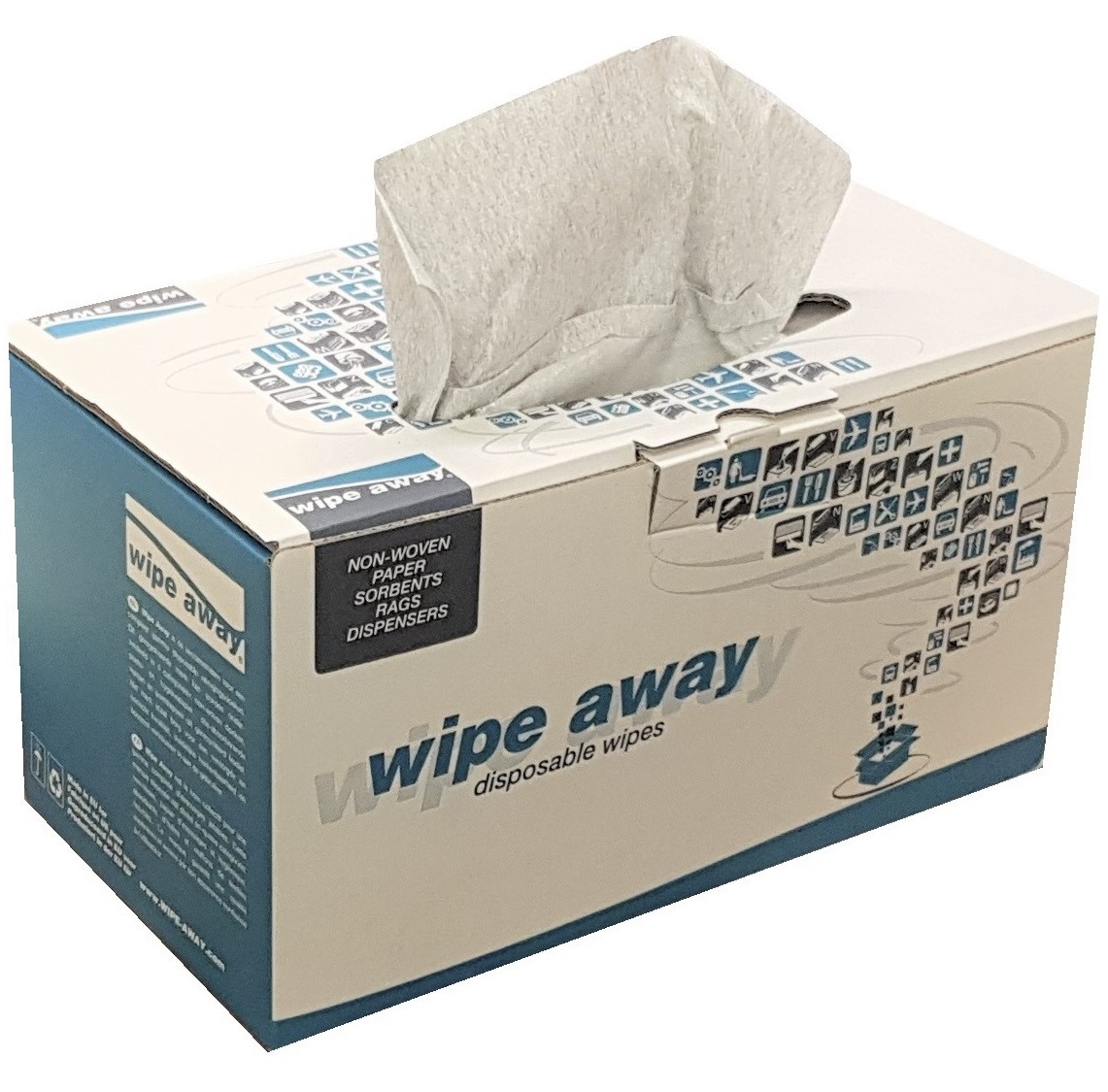 10 Cases of Heavy Duty Lint Free Wipes Grey 320 Wipes/Case 42x36
